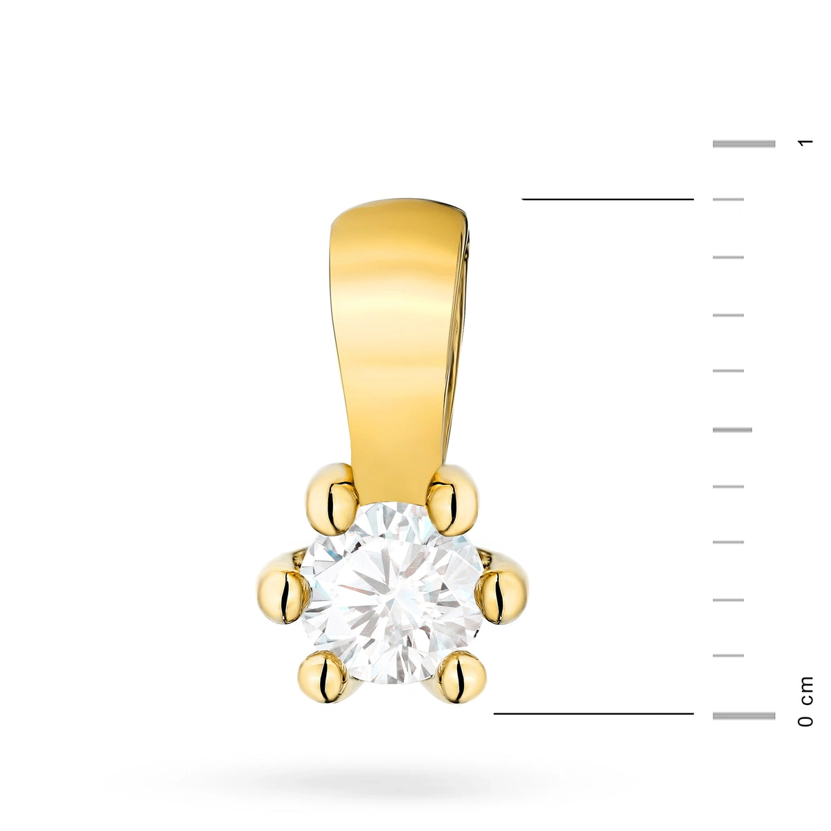zlatý přívěsek s diamantem 0,10 ct z0222-diw-02