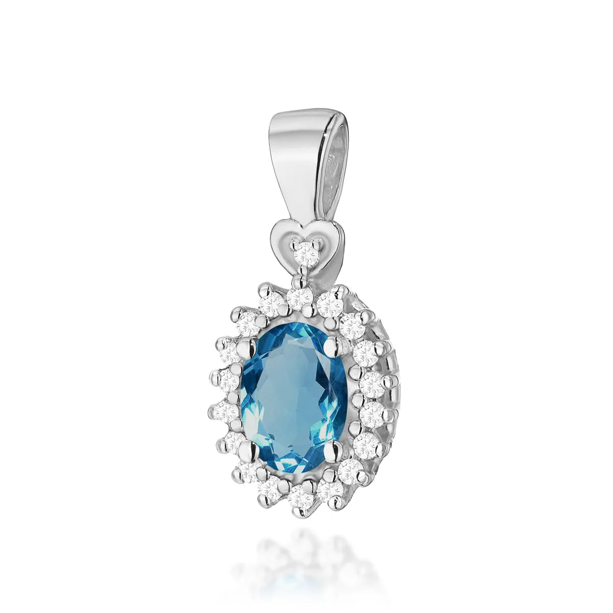 zlatý přívěsek s 0,50ct topazem london blue a 0,095ct diamanty z0312-tol-01