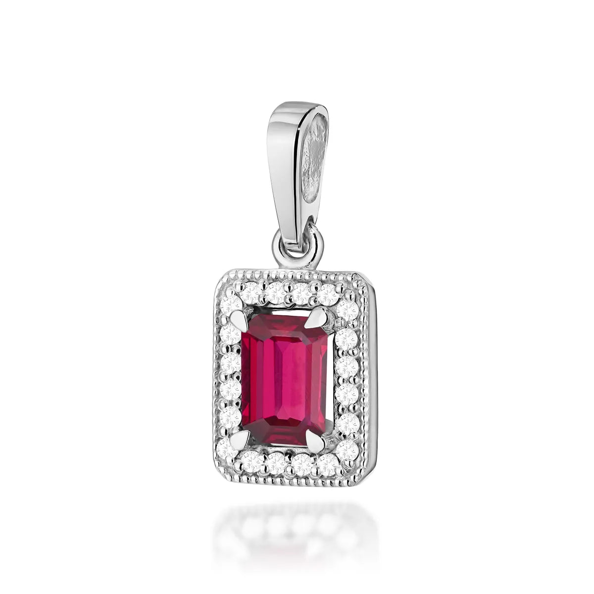 zlatý přívěsek s 0,80ct rubínem a 0,10ct diamanty z0422-rur-01