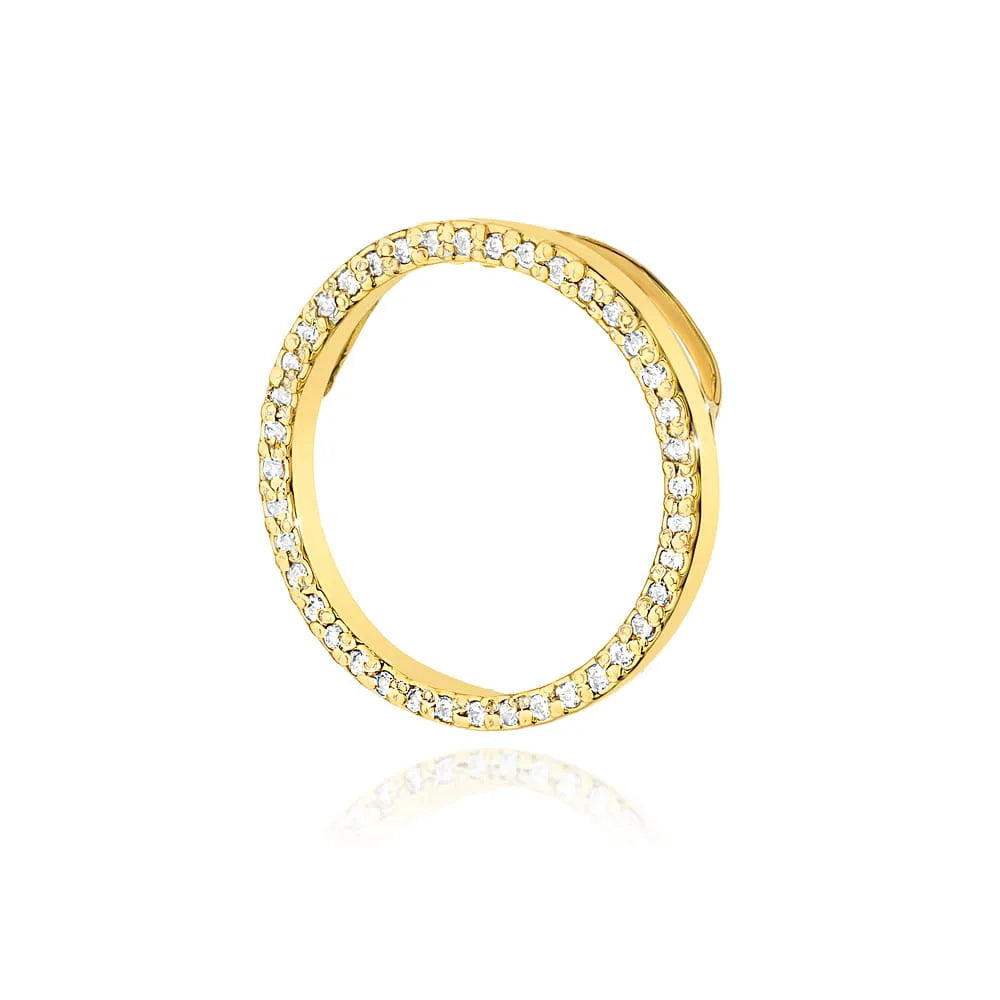 zlatý přívěsek s diamanty 0,20 ct z0442-diw-01