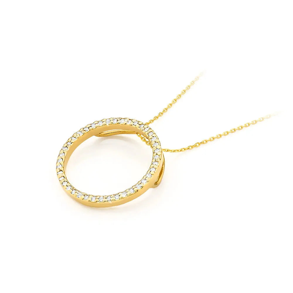zlatý přívěsek s diamanty 0,20 ct z0442-diw-01