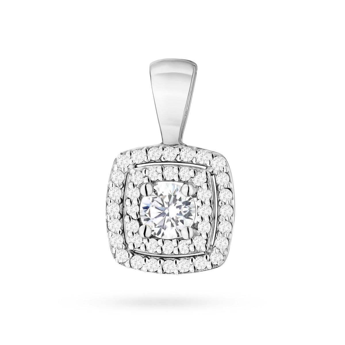 zlatý přívěsek s laboratorně vypěstovaným diamantem 0,30 ct a laboratorně vypěstovanými diamanty 0,20 ct z0506-ldw-01