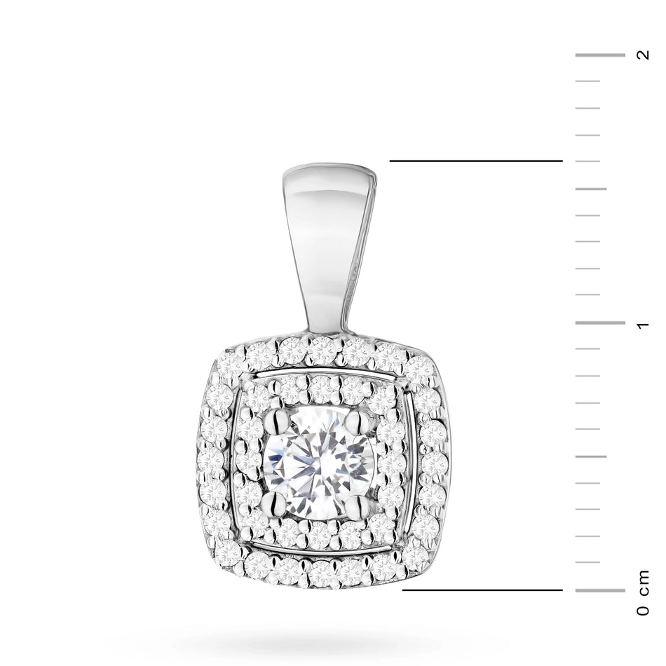 zlatý přívěsek s laboratorně vypěstovaným diamantem 0,30 ct a laboratorně vypěstovanými diamanty 0,20 ct z0506-ldw-01