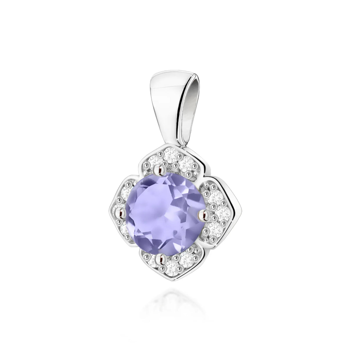 zlatý přívěsek s 0,50ct tanzanitem a 0,06ct diamanty z0571-tap-01