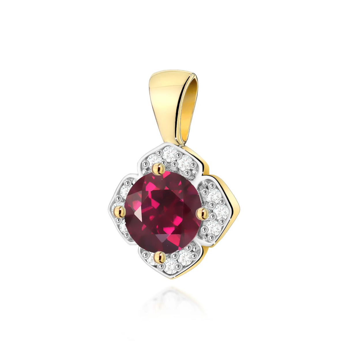 zlatý přívěsek s 0,60ct rodolitem a 0,06ct diamanty z0571 rhr 01