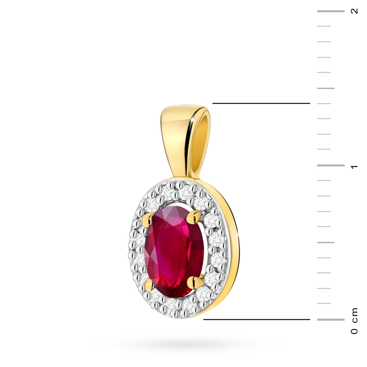zlatý přívěsek s 0,60ct rubínem a 0,08ct diamanty z0574-rur-01