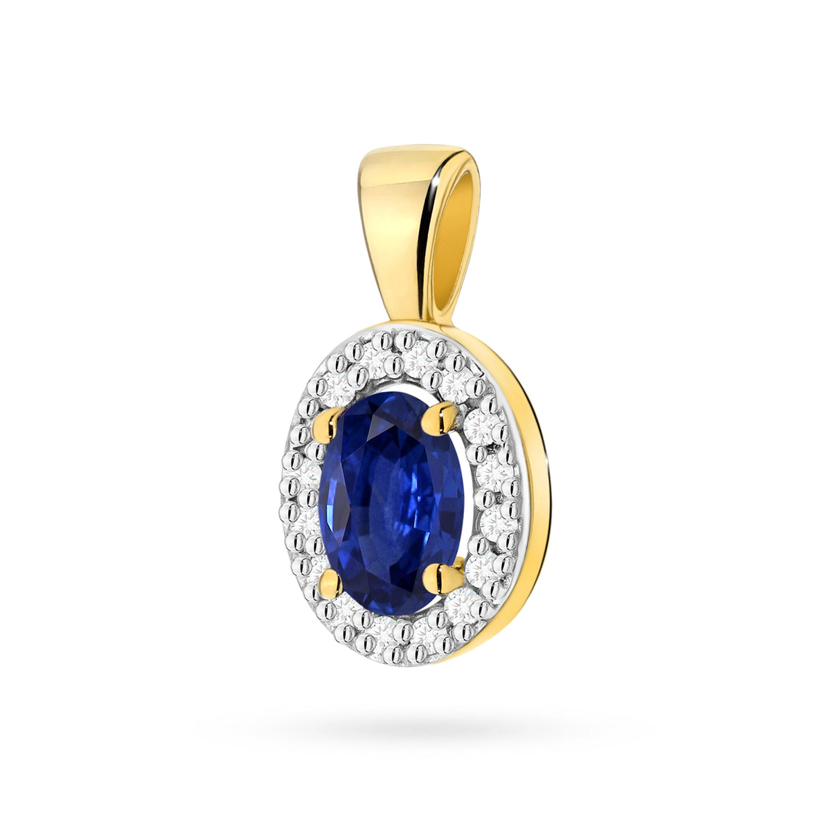 zlatý přívěsek s 0,70ct safírem a 0,08ct diamanty z0574-sab-01