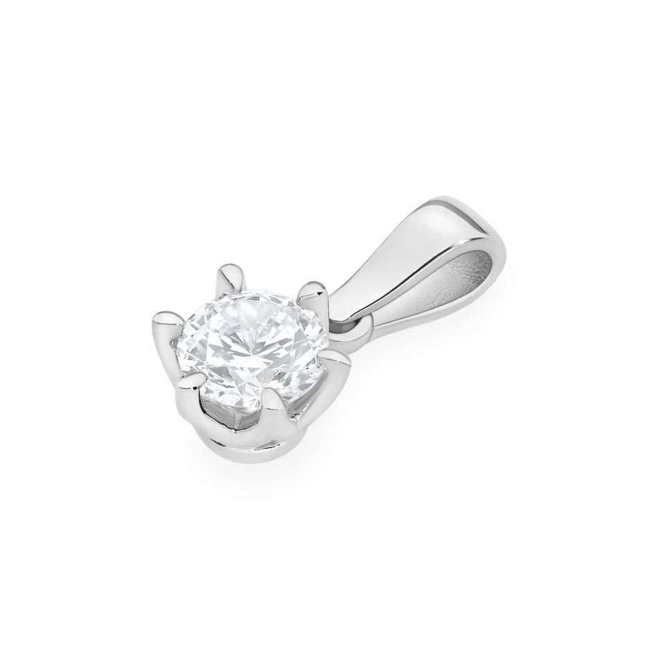 zlatý přívěsek s laboratorně vytvořeným diamantem 0,40 ct z0575-ldw-02
