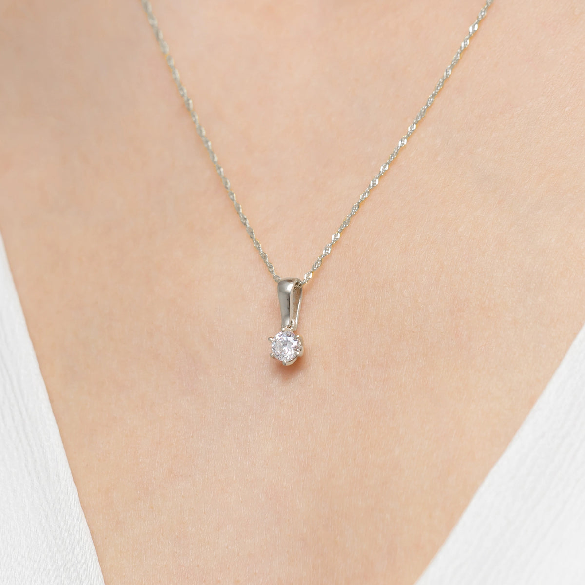zlatý přívěsek s laboratorně vytvořeným diamantem 0,40 ct z0575-ldw-02