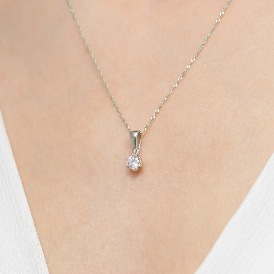 zlatý přívěsek s laboratorně vytvořeným diamantem 0,40 ct z0575-ldw-02
