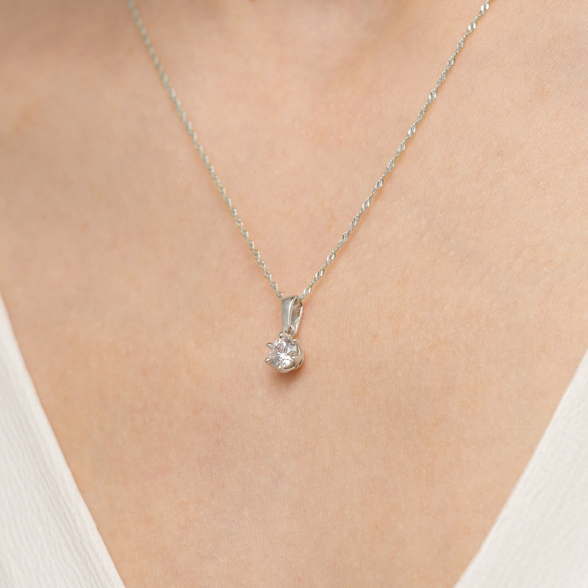 zlatý přívěsek s laboratorně vytvořeným diamantem 0,50 ct z0575-ldw-03