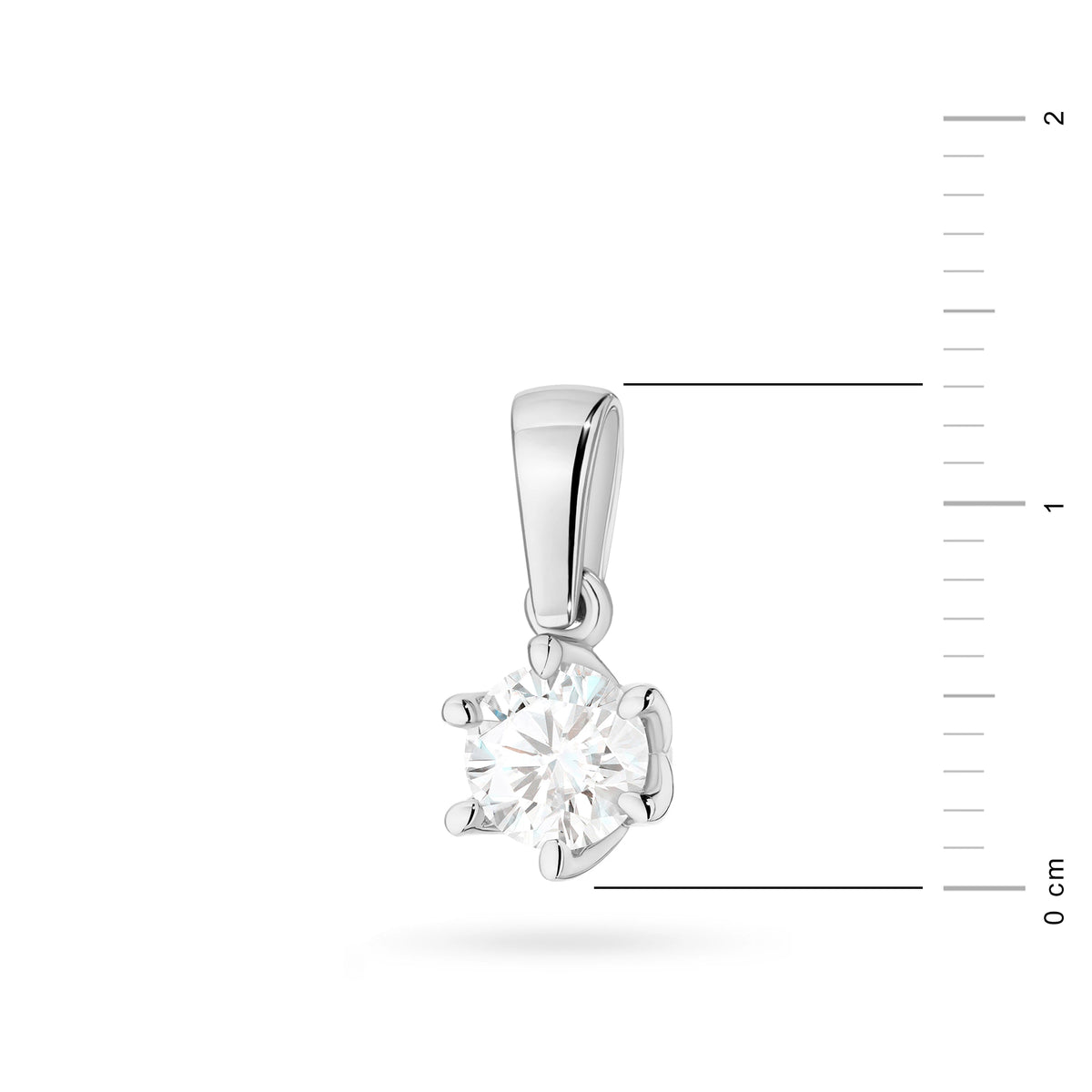 zlatý přívěsek s laboratorně vytvořeným diamantem 0,50 ct z0575-ldw-03