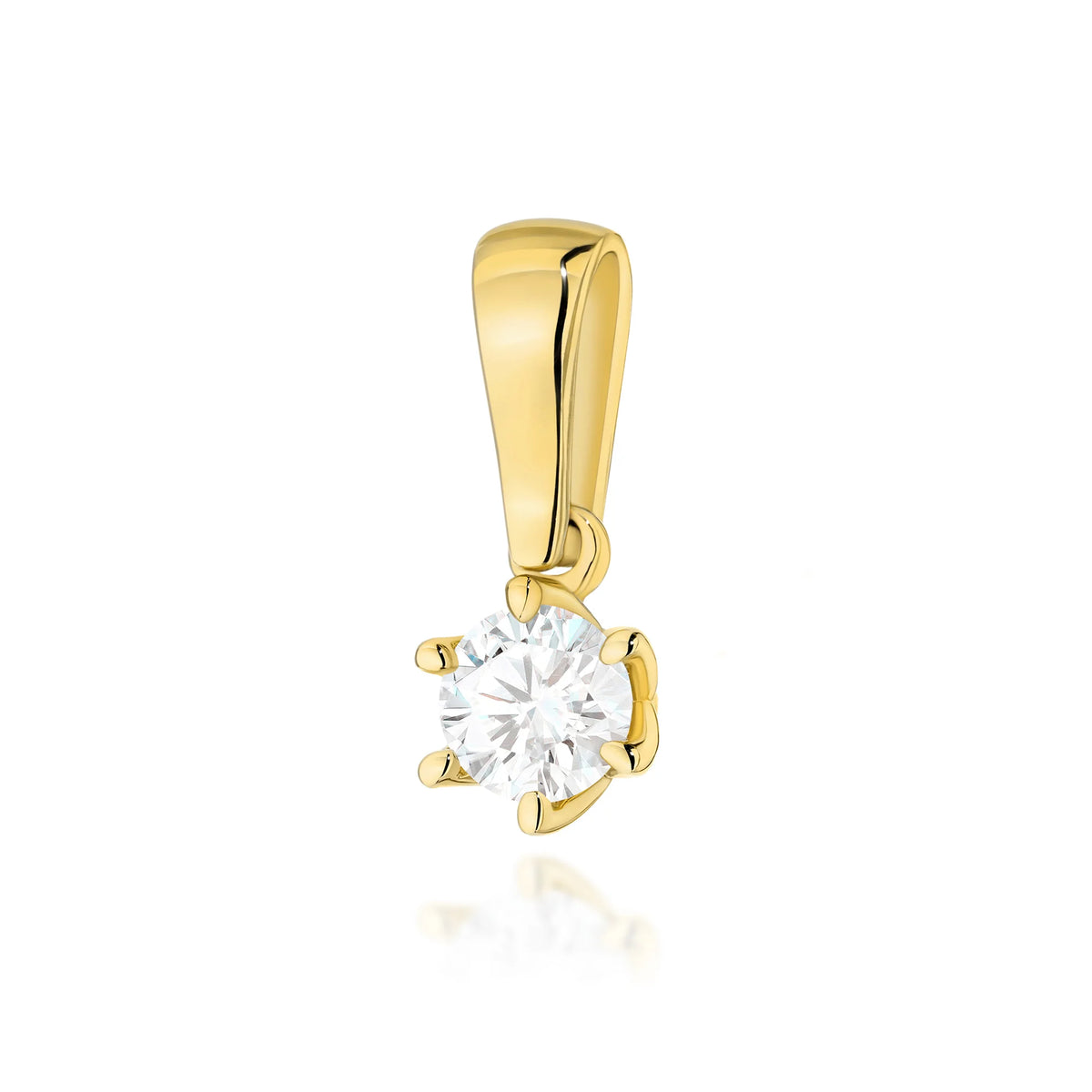 zlatý přívěsek s laboratorně vypěstovaným diamantem 0,30 ct z0575-ldw-01