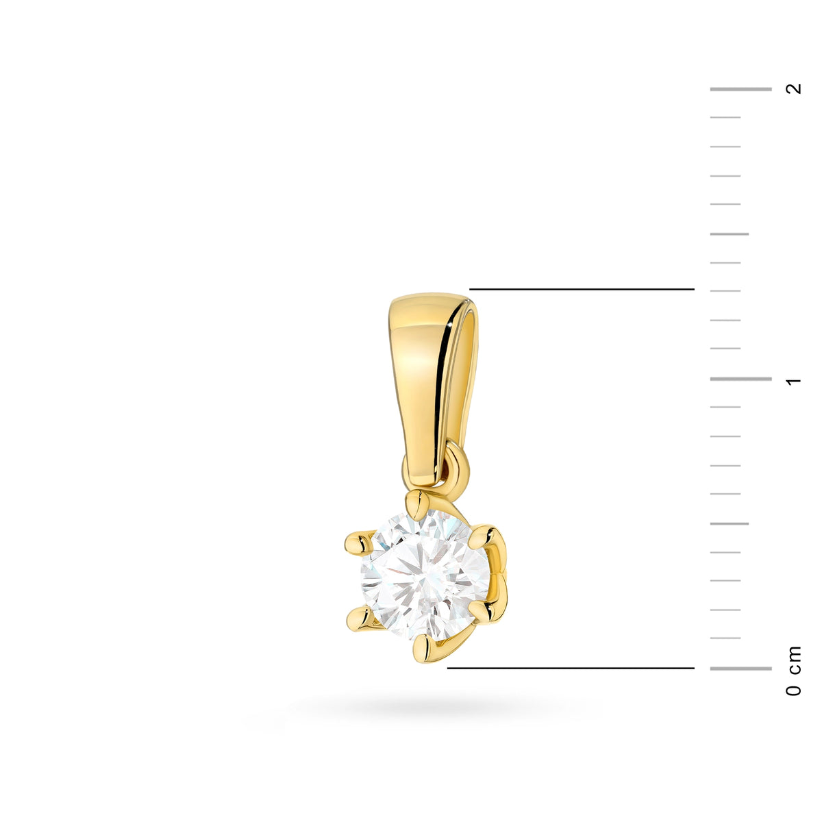 zlatý přívěsek s laboratorně vytvořeným diamantem 0,40 ct z0575-ldw-02