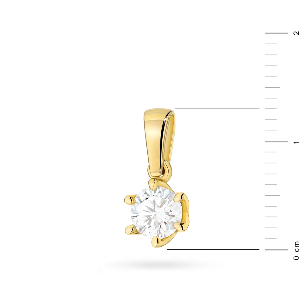zlatý přívěsek s laboratorně vytvořeným diamantem 0,50 ct z0575-ldw-03