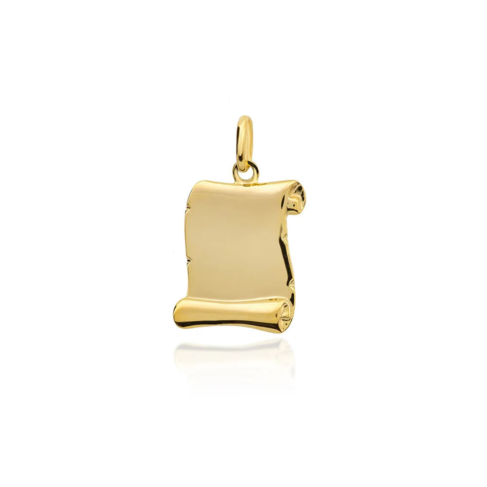 Zlatá sada: přívěsek papyrus s řetízkem, pro rytí