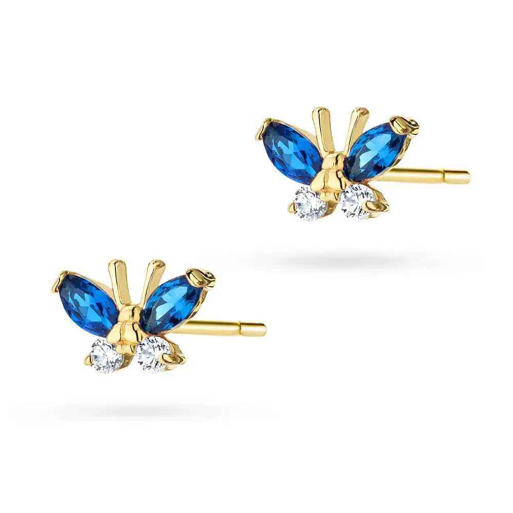 gold-stud-earrings-with-zirconia-butterfly-k013-14k-585