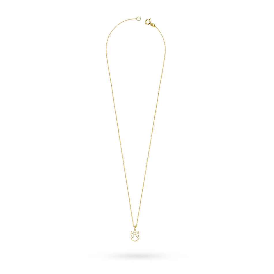 Golden necklace is an excellent gift for a loved one. Set in 14K(585) gold necklace is packaged in an elegant box, gift bag and jewelery cleaning cloth.