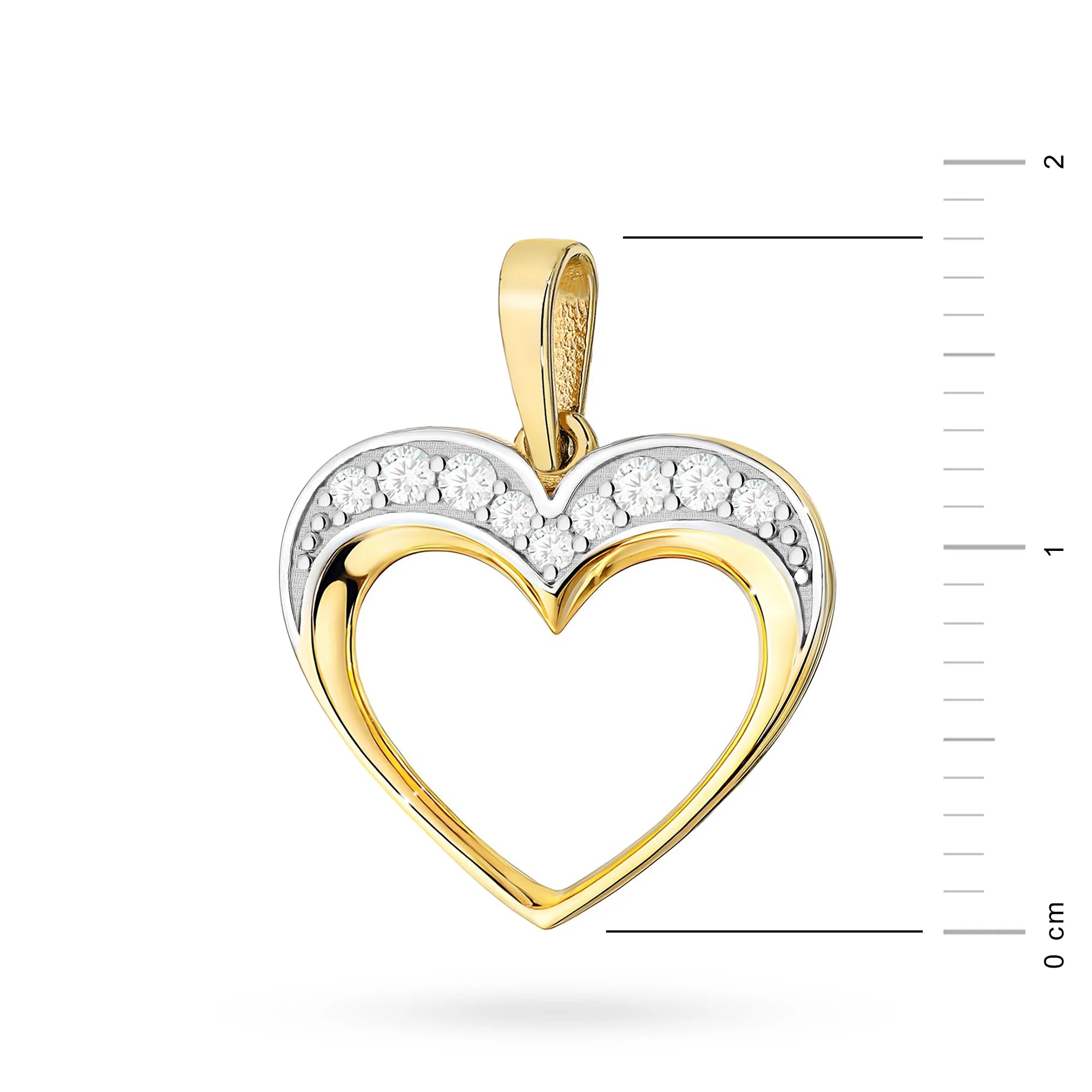 Made from high-quality 585 (14K) gold, ensuring a rich, lasting luster that will not fade over time. The pendant features 9 carefully hand-set white zirconias that catch the light from every angle, offering a diamond-like brilliance.