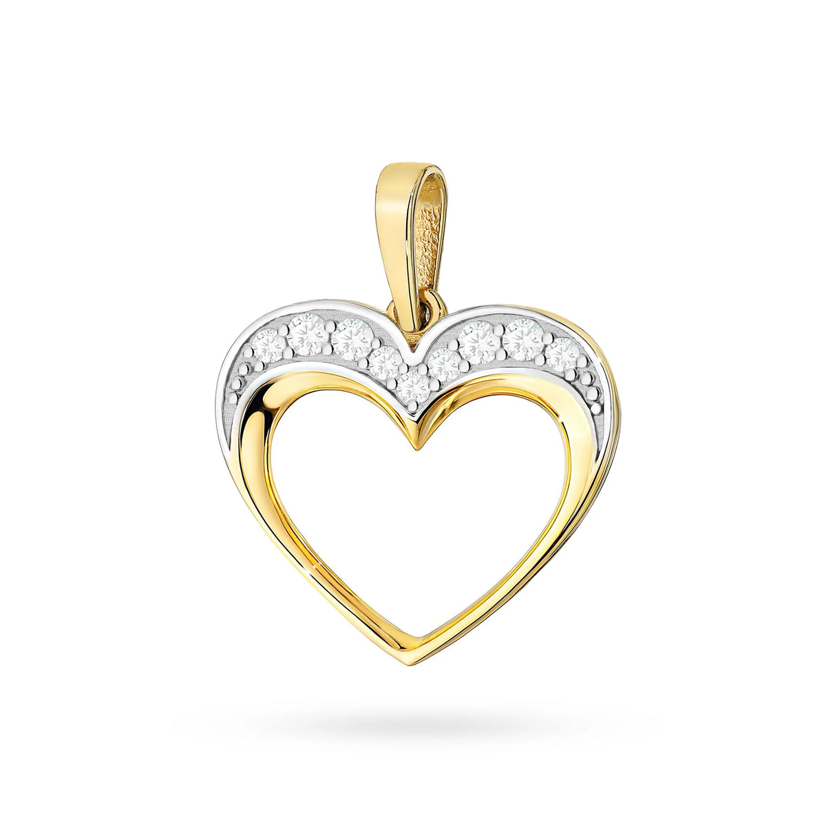 Made from 585 (14K) gold, ensuring a rich that will not fade over time. The pendant features 9 hand-set white zirconias that offering a diamond-like brilliance.