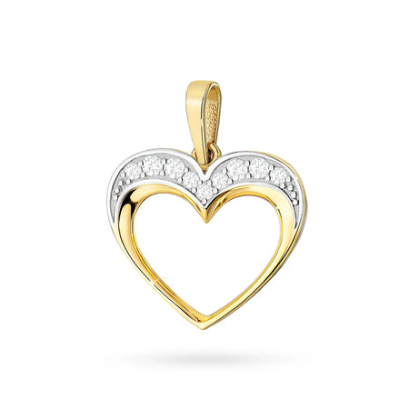 Made from 585 (14K) gold, ensuring a rich that will not fade over time. The pendant features 9 hand-set white zirconias that offering a diamond-like brilliance.