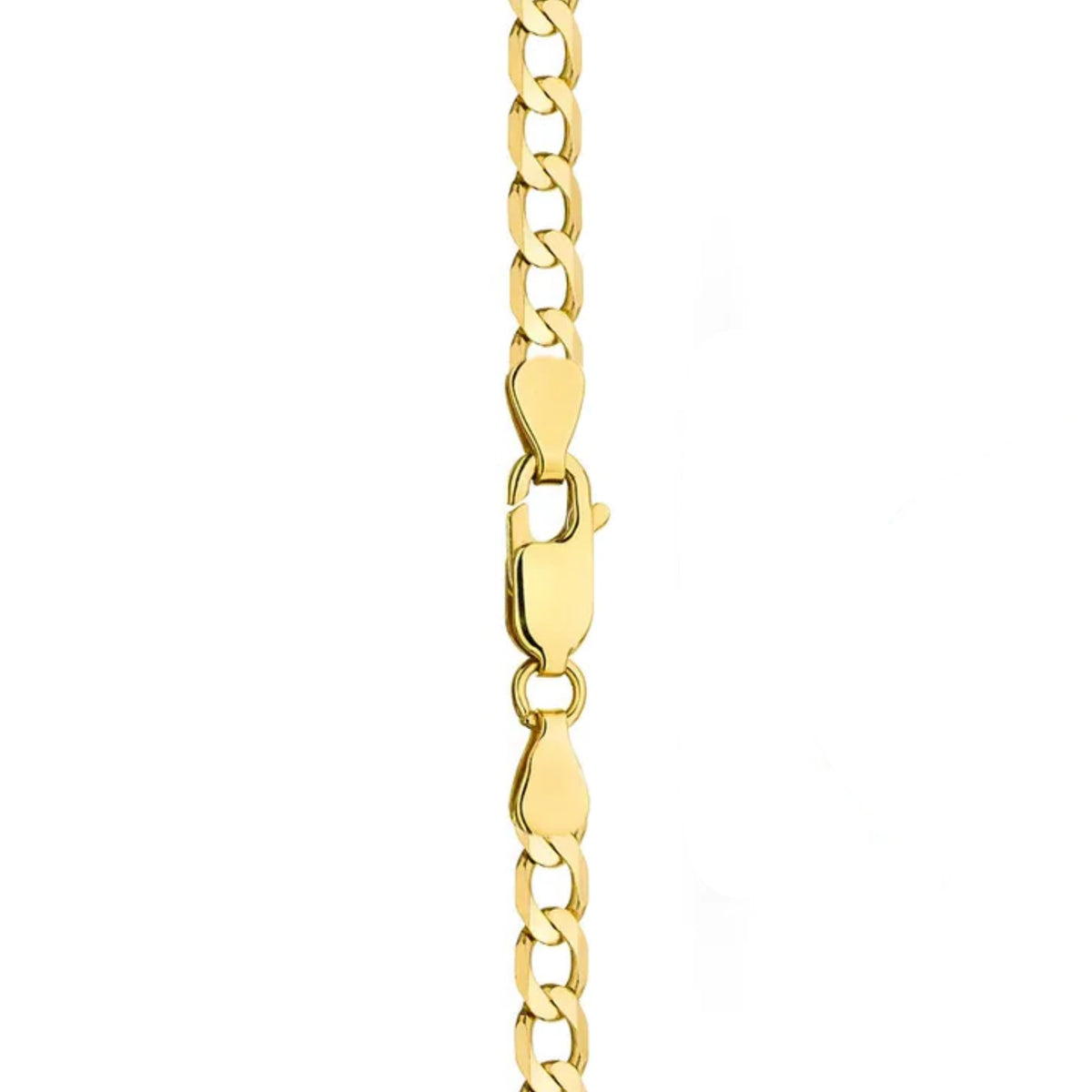 This 14-carat gold chain with a curb weave is an exclusive accessory. Perfect for a gift.