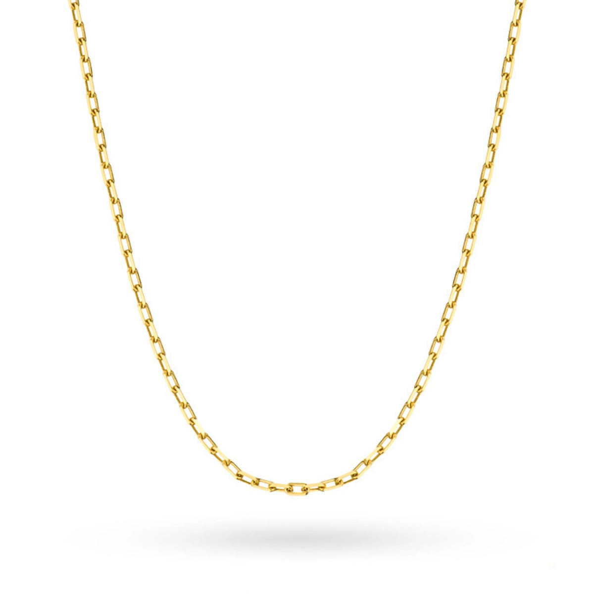 This 14-carat gold chain with a anchor weave is an exclusive accessory. Perfect for a gift.