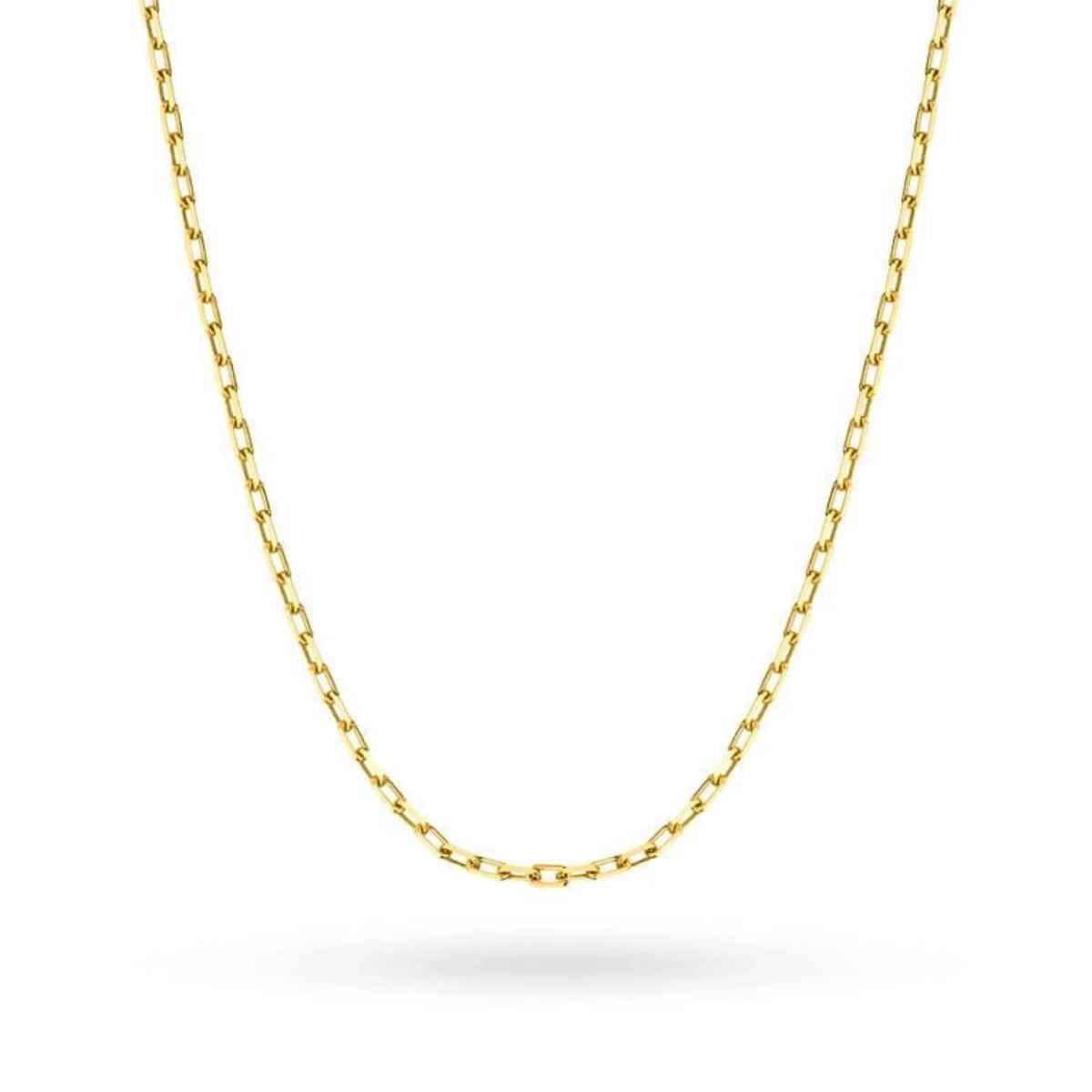 This 14-carat gold chain with a anchor weave is an exclusive accessory. Perfect for a gift.