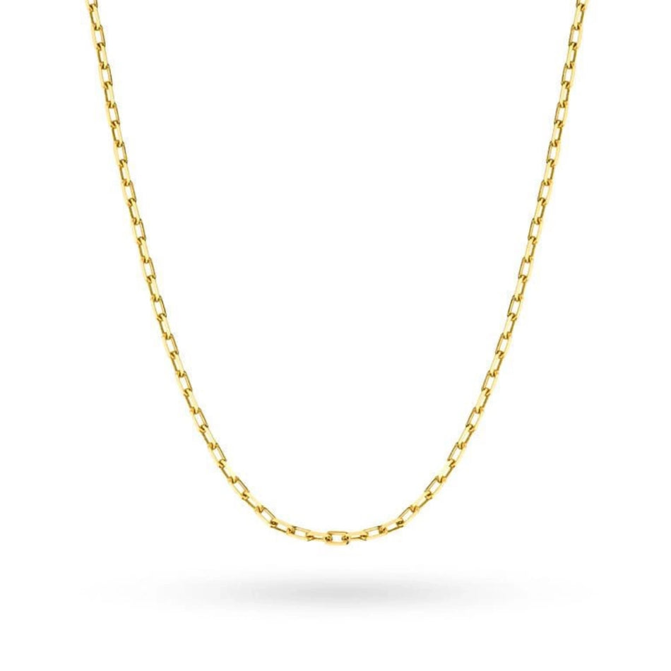 This 14-carat gold chain with a anchor weave is an exclusive accessory. Perfect for a gift.