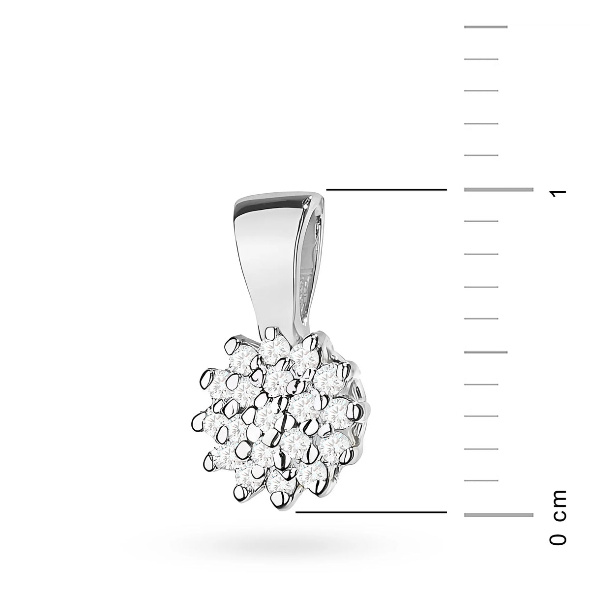 White Gold pendant with and diamonds is made of the highest quality 14K (585) gold. Our offer includes various types of chains, pendants or necklaces with stones.