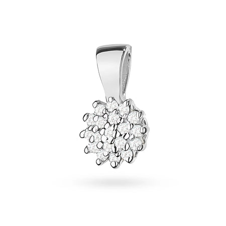 White Gold pendant with and diamonds is made of the highest quality 14K (585) gold. Our offer includes various types of chains, pendants or necklaces with stones.