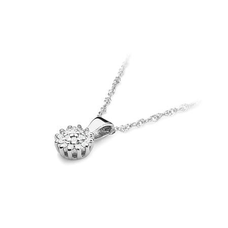 White Gold pendant with and diamonds is made of the highest quality 14K (585) gold. Our offer includes various types of chains, pendants or necklaces with stones.