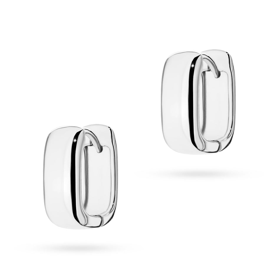 925 Silver Earrings | Geometric Style | English Clasp | GREMARI