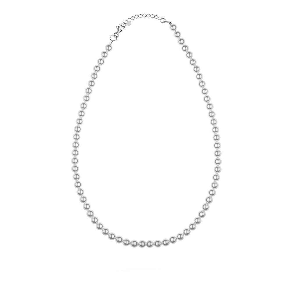 Stříbrný (925) svatební náhrdelník s perličkami Swarovski ve vintage stylu. Objednejte dárek pro maminku, přítelkyni nebo snoubenku.